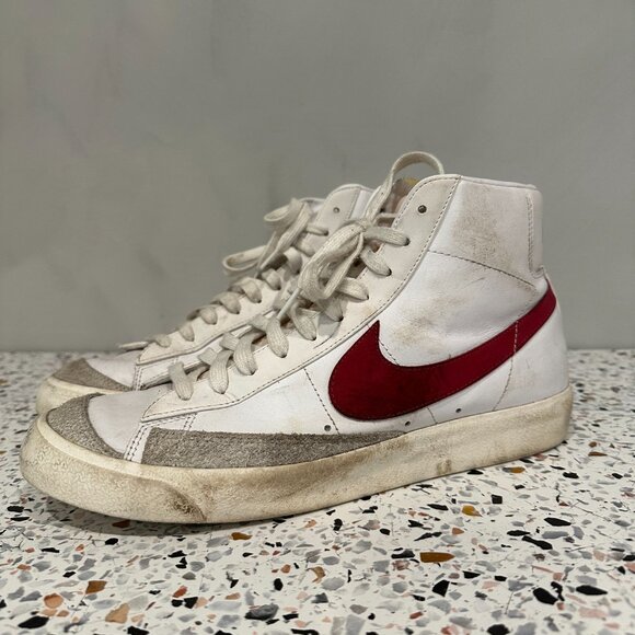 ⚡️SOLD⚡️Nike Shoes Men Size 11 Blazer MID '77 VNTG Red Sail White Blanc Rouge - Picture 3 of 8